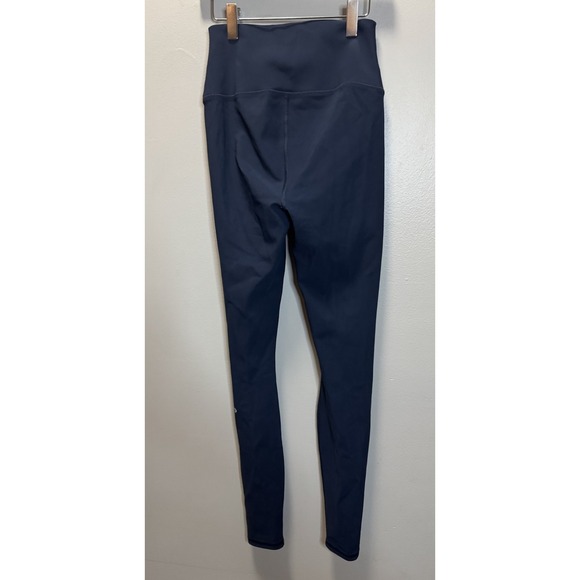 Alo Yoga Ripped Warrior Leggings Women's XS Navy Laser Cut Slots Distressed - Picture 7 of 10